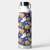 ハロウィーン水彩パターン ウォーターボトル (正面)