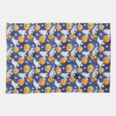 ハロウィーン水彩パターン キッチンタオル (横)