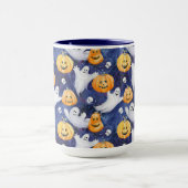 ハロウィーン水彩パターン マグカップ (中央)