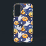 ハロウィーン水彩パターン SAMSUNG GALAXY S21ケース<br><div class="desc">このデザインはお洒落フェスティバルハロウィーンをテーマにした水彩柄を特徴とする。デザインの背景には暗く星空があり、幽霊や明るいジャックオフレンドリーランタンのステージを設定する。幽霊は絵を描様々な可愛い表情の柔らかい白で、遊び心に浮いてのまわりにいる。カボチャは明るいオレンジ色で、幸せからいたずら好きの顔まで彫られた。小さな白いスカルは全体に散らばっており、ハロウィーンの雰囲気に加わる。全体的なパターンはおもしろいと軽祝明で、かわいい方法で不気味な季節に最適魅力的である。</div>