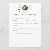 ハロウィーン水晶球赤ちゃんシャワー予測カード 招待状 (正面)