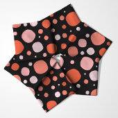 ハロウィーン水玉模様オンブラックパターン ファブリック