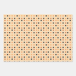 ハロウィーン水玉模様パターン ラッピングペーパーシート