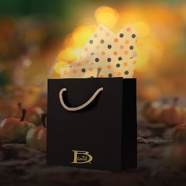 ハロウィーン水玉模様パターン 薄葉紙