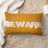 ハロウィーン注意ランバー枕 ランバークッション (ブランケット)