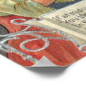 ハロウィーン注意事項ヴィンテージカード ポスター (角)