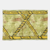 ハロウィーン注意点字実験室 キッチンタオル (横)