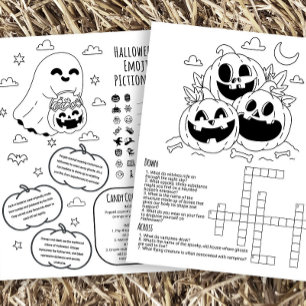 ハロウィーン活動ワークシ子供へート チラシ