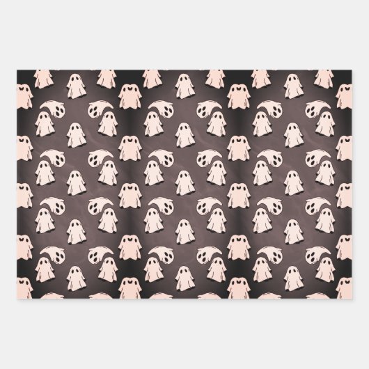 ハロウィーン浮動幽霊 ラッピングペーパーシート (正面2)
