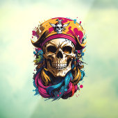 ハロウィーン海賊スカル ウィンドウサイン (シート3)