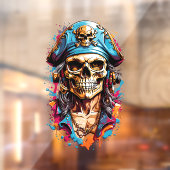 ハロウィーン海賊スカル ウィンドウサイン (シート2)