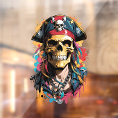 ハロウィーン海賊スカル ウィンドウサイン (シート2)