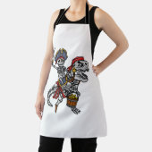 ハロウィーン海賊恐竜のスケルトン エプロン (インサイチュ)