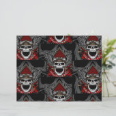 ハロウィーン海賊版スカルスクラップブック紙 (スタンド正面)