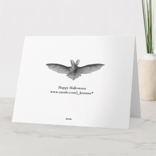 ハロウィーン満月 カード (裏面)