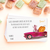 ハロウィーン漫画かぼちゃお菓子の推測ゲーム エンクロージャーカード