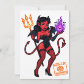 ハロウィーン漫画のサックバス – 暗よくはしゃぐい 招待状 (裏面)