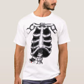 ハロウィーン漫画スケルトンTシャツ Tシャツ (正面)