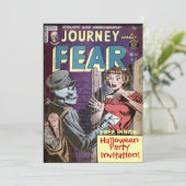 ハロウィーン漫画ストリッおもしろいプ招待状 招待状 (スタンド正面)