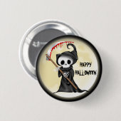 ハロウィーン漫画ボタン 缶バッジ (正面&裏面)
