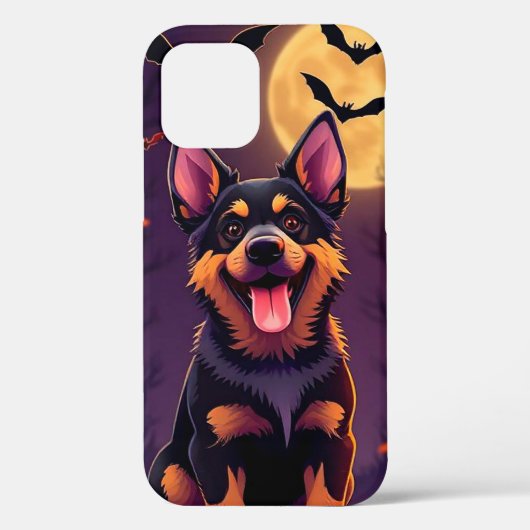 ハロウィーン漫画 – スタイル犬 Case-Mate iPhoneケース (裏面)
