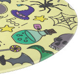 ハロウィーン漫画:鮮やかヴィンテージパターン カッティングボード (角)