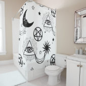 ハロウィーン照明眼 シャワーカーテン (インサイチュ)