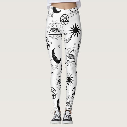 ハロウィーン照明眼 レギンス (正面)