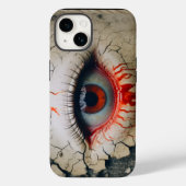 ハロウィーン片目泣き叫び血液iPhoneケース Case-Mate iPhoneケース (裏面)