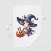 ハロウィーン牛と秋 ゴルフタオル (インサイチュ)