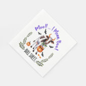 ハロウィーン牛ブルシート スタンダードランチョンナプキン (角)