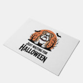 ハロウィーン犬を待っている ドアマット (アングル)