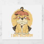 ハロウィーン犬 スパークリングワインラベル (シングルラベル)