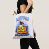 ハロウィーン犬 トートバッグ (クローズアップ)