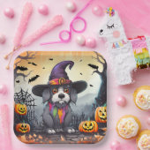 ハロウィーン犬 ペーパープレート (パーティー)