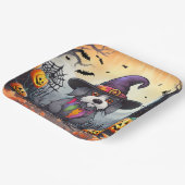 ハロウィーン犬 ペーパープレート (傾斜あり)