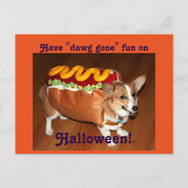 ハロウィーン犬 ポストカード