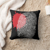 ハロウィーン犯罪現場血（ばちゃばちゃ）跳ねる指紋 クッション (ブランケット)