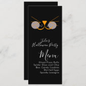 ハロウィーン猫かわいいコスチュームパーティーメニュー シーズンカード (正面/裏面)