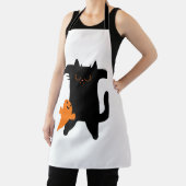 ハロウィーン猫が怖い エプロン (インサイチュ)