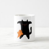 ハロウィーン猫が怖い コーヒーマグカップ (中央)