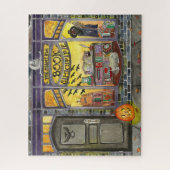 ハロウィーン猫と書店 ジグソーパズル (縦)