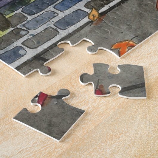 ハロウィーン猫と書店 ジグソーパズル (側面)