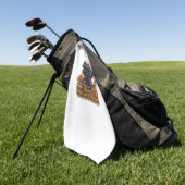 ハロウィーン猫と魔法本不気味- & Sweet Em ゴルフタオル (グリーン)