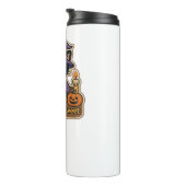 ハロウィーン猫と魔法本不気味- & Sweet Em タンブラー (回転右)