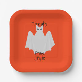 ハロウィーン猫の幽霊紙プレート ペーパープレート