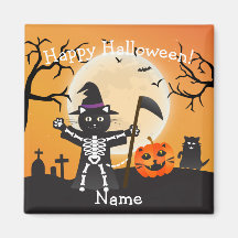 ハロウィーン猫の死神