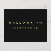 ハロウィーン猫の目 ポストカード (正面)