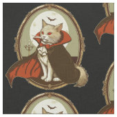 ハロウィーン猫カウントカチュラ ファブリック (クローズアップ)