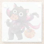 ハロウィーン猫ガラスコースター ガラスコースター (裏面)